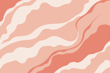Abstract Peach and Cream Swirls Elegant Background Design