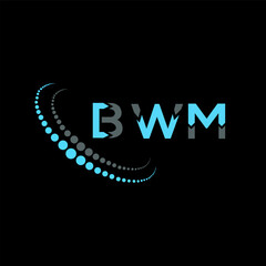 Fototapeta premium BWM letter logo abstract design. BWM unique design. BWM.