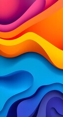 abstract colorful wave background
