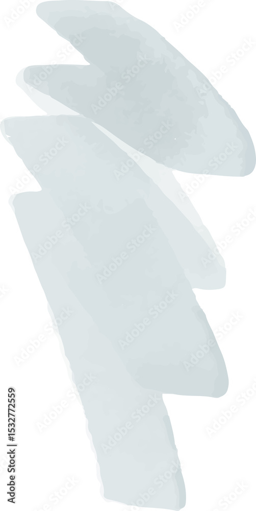 Poster Abstract brush strokes are overlapping diagonally in flat vector design with transparent background