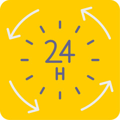 24 Hours Icon