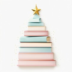 Book Christmas Tree