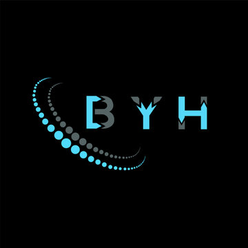 BYH letter logo abstract design. BYH unique design. BYH.