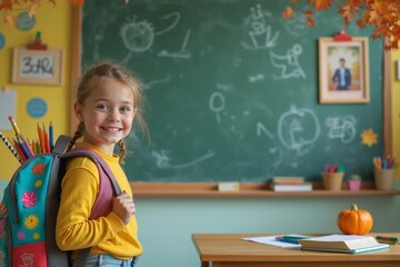 Colorful Back to School Arrangement for Students