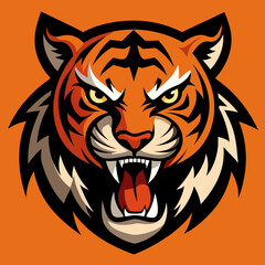 tiger head vector