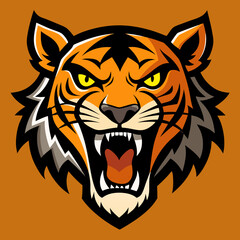 tiger head vector