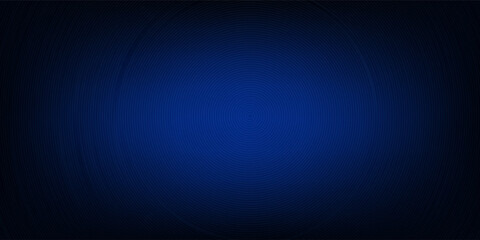 Modern blue abstract background, the look of stainless steel, circular lines on a blue background