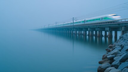 Fototapeta premium High-speed train