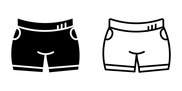 hotpants icon on white background