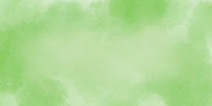Abstract green background. Green watercolor background.  Watercolour green grunge texture. Light green abstract watercolor paper texture background vector.