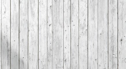 Obraz premium Whitewashed vertical wood planks, showing subtle texture, weathering, and shadow patterns
