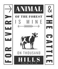 Christian Scripture Typography Design for T-Shirt and Hoodie