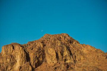 View of dry desert valley. Eilat. Israel.