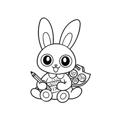 Obraz premium Printable Butterfly Fluttering Outline