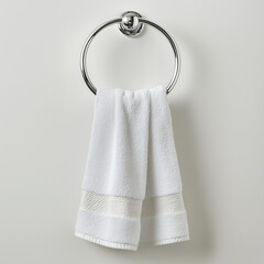 white towel on a white background