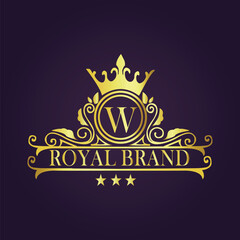 Letter  luxury gold logo concept