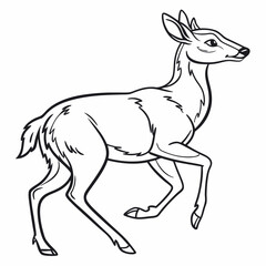 silhouette of a deer