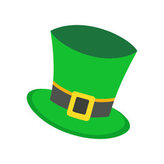 green leprechaun hat vector silhouette
