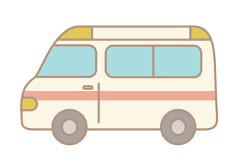 cute ambulance illustration