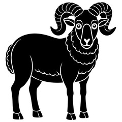 vector illustration of a sheep