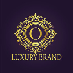 Letter  luxury gold logo concept