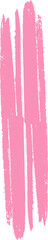 Abstract pink brush stroke is appearing in flat design on transparent background, showing flecks