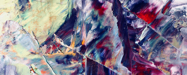 Abstract art background . Hand painting artwork on canvas .