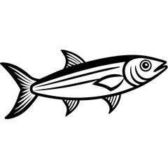 Sardine Illustration – Clean Vector Style