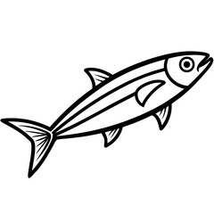 Sardine Illustration – Clean Vector Style