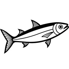 Sardine Illustration – Clean Vector Style