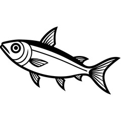 Sardine Illustration – Clean Vector Style