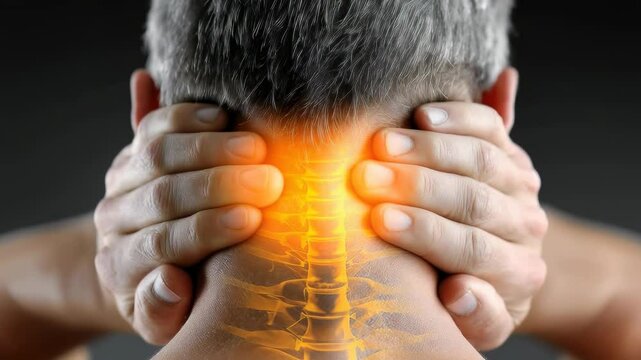 Cervical discomfort: spinal tension, nerve irritation, joint stiffness, muscle strain, vertebral damage, skeletal misalignment, posture issue, disc pressure, neck tightness, chronic ache.