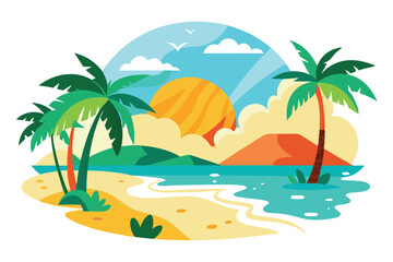 Abstract tropical beach