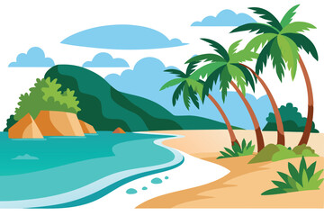 Abstract tropical beach