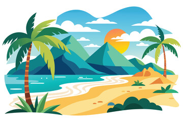 Abstract tropical beach