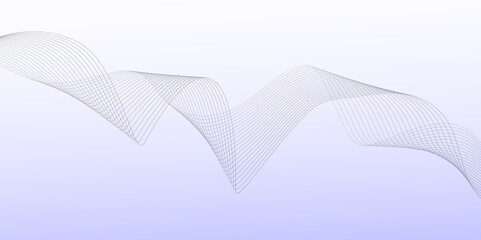 Abstract wave lines dynamic flowing colorful light isolated background.