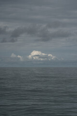 white cloud in the distance over the Black Sea, Batumi