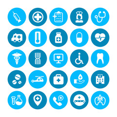 medical healthcare icons set
