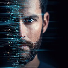 Digital Transformation of the Male Face