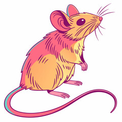 vector illustration of a mouse