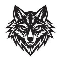 wolf head vector illustration
