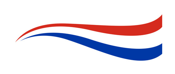 Croatia wavy flag, Croats flag tricolor curvy design. Vector illustration and PNG transparent