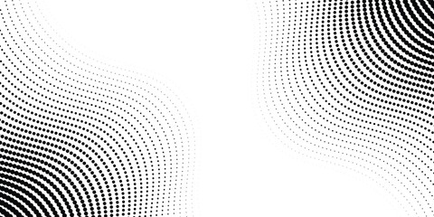 Light gradient halftone dots grunge wide background shape dots modern art