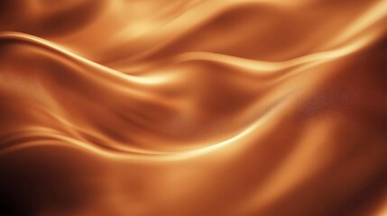 Abstract flowing background with smooth, wavy lines in a warm, caramel color tone