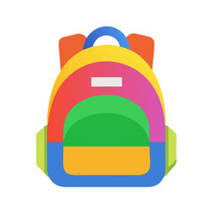 school bag isolated on white