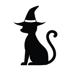 Cat silhouette, black cat silhouette