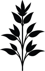 black silhouette of a tree