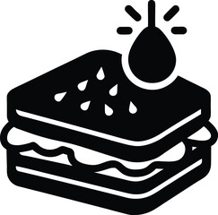 sandwich with cheese and tomato