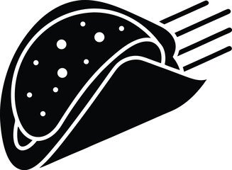 vector illustration of an apple with a slice of bread