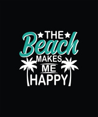 Beach Typography Art, EPS, VECTOR